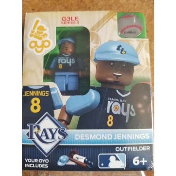 Desmond Jennings OYO Tampa Rays Minifig G3LE Series 3 Limited Edition NEW SEALED - Picture 1 of 3